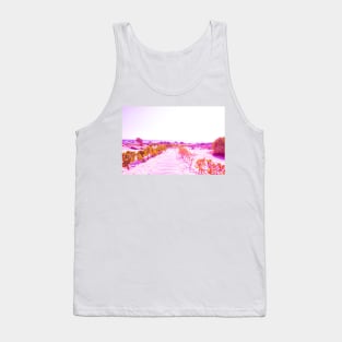 Pathway going to the beach in Oman purple version Tank Top